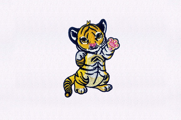 Baby Tiger Design Review: A Versatile Machine Embroidery Asset
