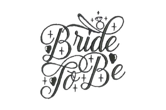 Bride to Be: A Stylish Embroidery Design for Craft Fairs