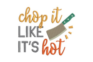 Chop It: A Funky Embroidery Design for Kitchen Lovers