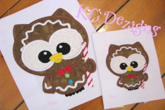 Cute Christmas Owl with Candy Cane: A Festive Machine Embroidery Design Review