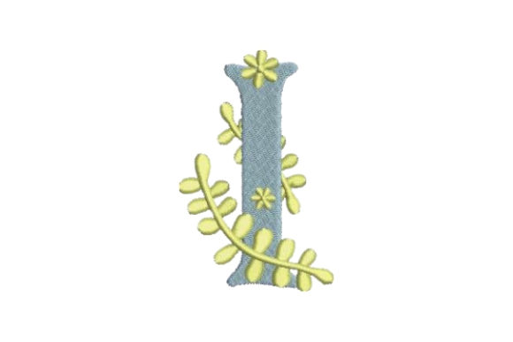 Floral Alphabet I: A Summer-Elegant Monogram for Seasonal Embroidery