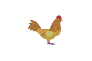Friesan Chicken: A Charming Embroidery Design for Personalized Gifts
