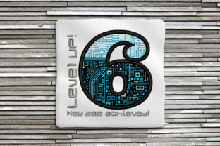 Level Up 6th Birthday Applique Design Review