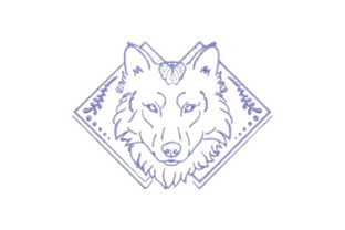 Linework Wolf: A Timeless Embroidery Design for Personalized Gifts