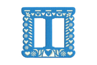Papel Picado Alphabet I: A Vibrant Embroidery Design for Personalized Gifts