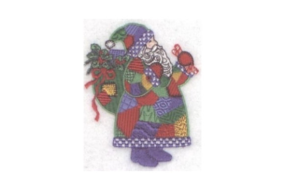 Patchwork Santa Embroidery Design Review