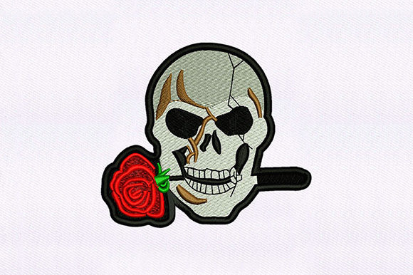 Rose and Skull Embroidery Design Review for Craft Fairs