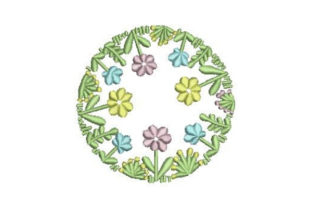 Round Flower Wreath Embroidery Design Review