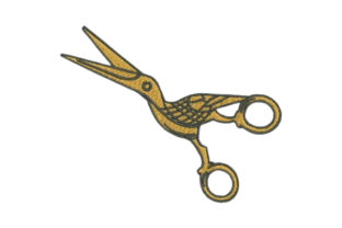 Scissor Bird: A Delightful Embroidery Design for Heartfelt Gifts