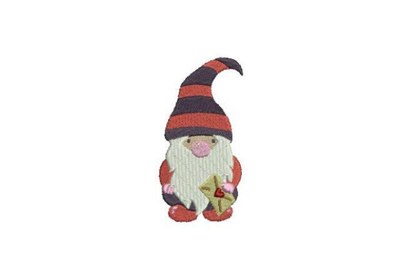 Valentine’s Gnome: A Cuddly Embroidery Design for Seasonal Appeal